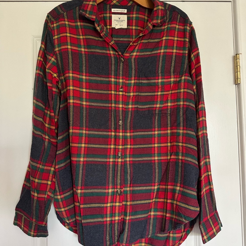 American Eagle Outfitters Vibrant Plaid Shirt